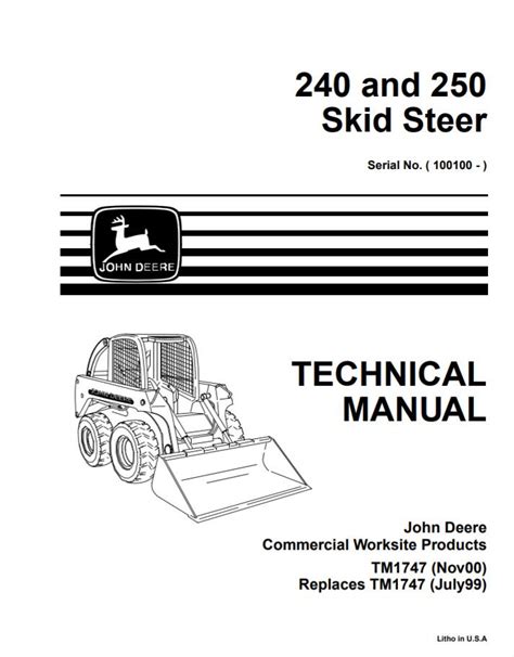 john deere 250 skid steer technical manual|john deere 250 parts diagram.